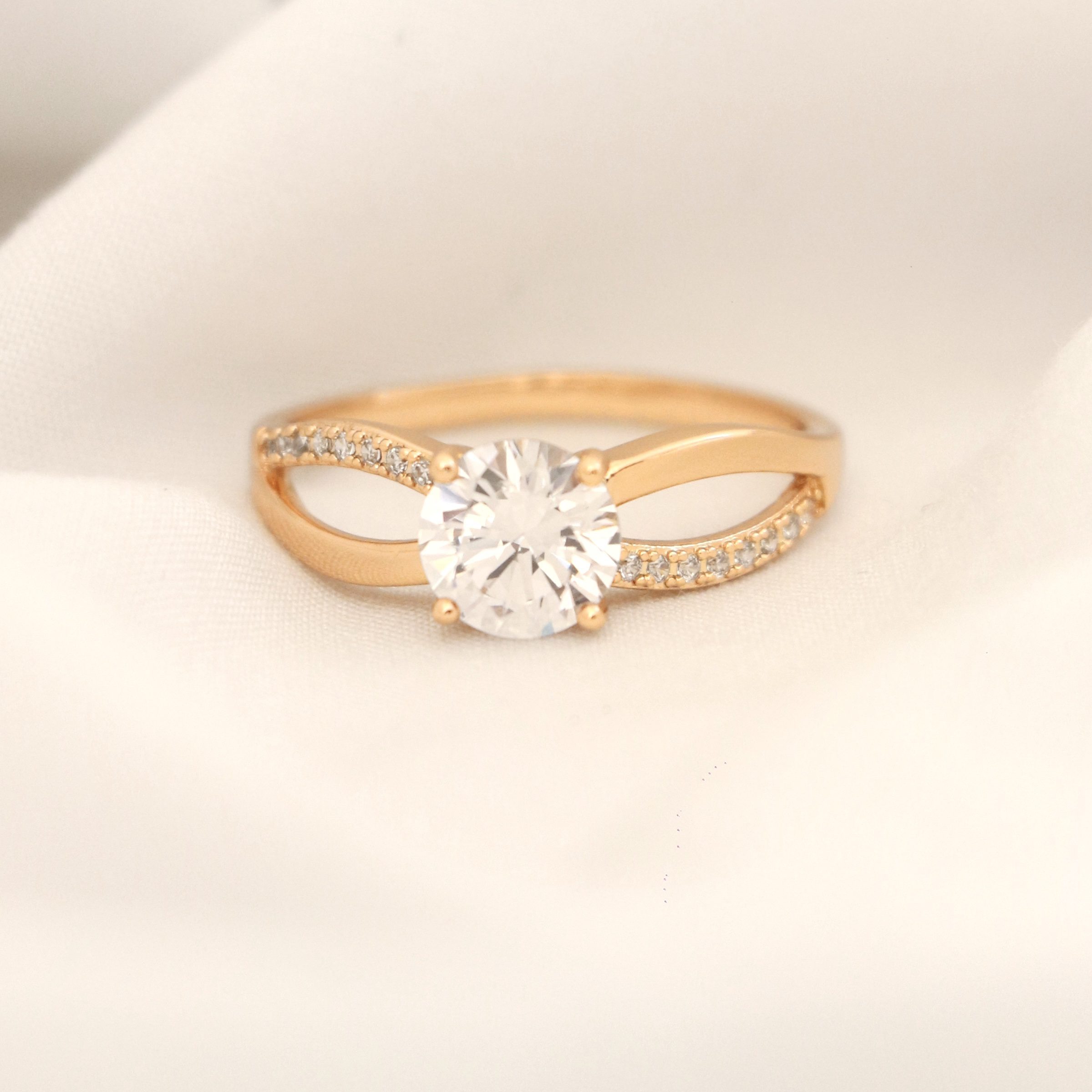 IMG_2455 انگشتر پیچیده تک نگین - Image 1