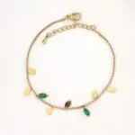 دستبند برگ سبز