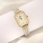 ساعت dw صفحه مستطیل گلد