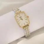 ساعت dw صفحه مستطیل گلد - Image 2