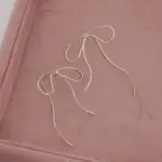 گوشواره پاپیون طلایی