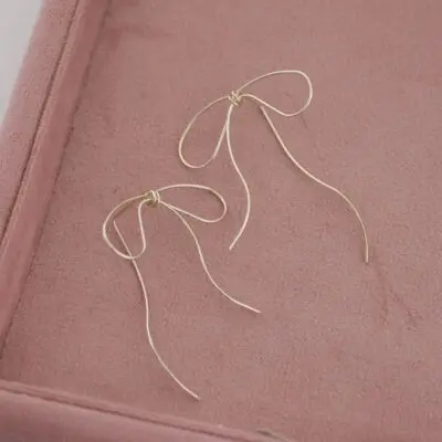 گوشواره پاپیون طلایی