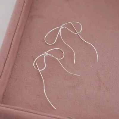 گوشواره پاپیون سیلور