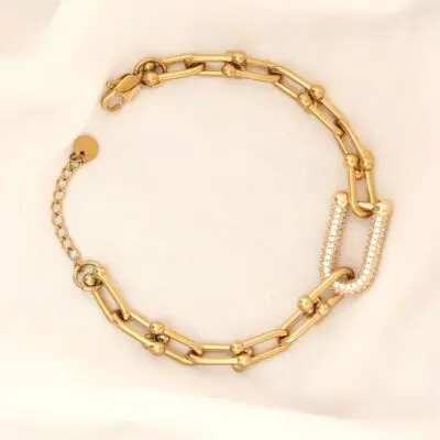 دستبند تیفانی تک استیل