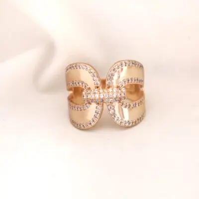 انگشتر طلاروس نگیندار 4