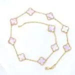 گردنبند ونکلیف صورتی