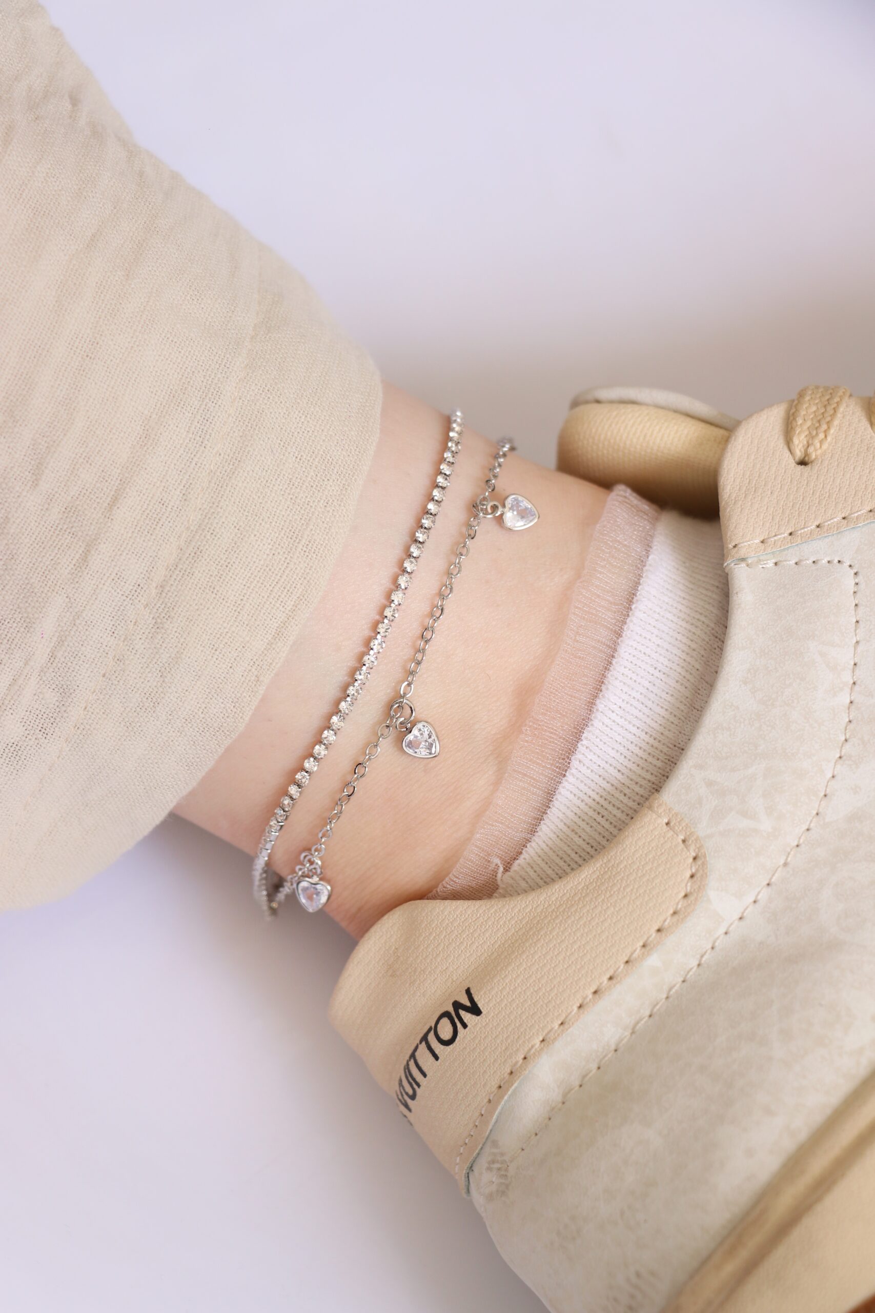 IMG_1152 پابند دولاین نگین قلبی - Image 1