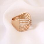 انگشتر ضربدری نگین دار - Image 2