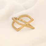 انگشتر ضربدری استیل