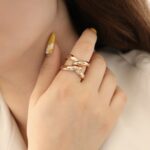 انگشتر ضربدری آیینه ای - Image 2