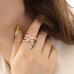 انگشتر ضربدری فول نگین - Image 5