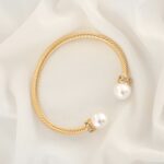 دستبند گوی مرواریدی استیل