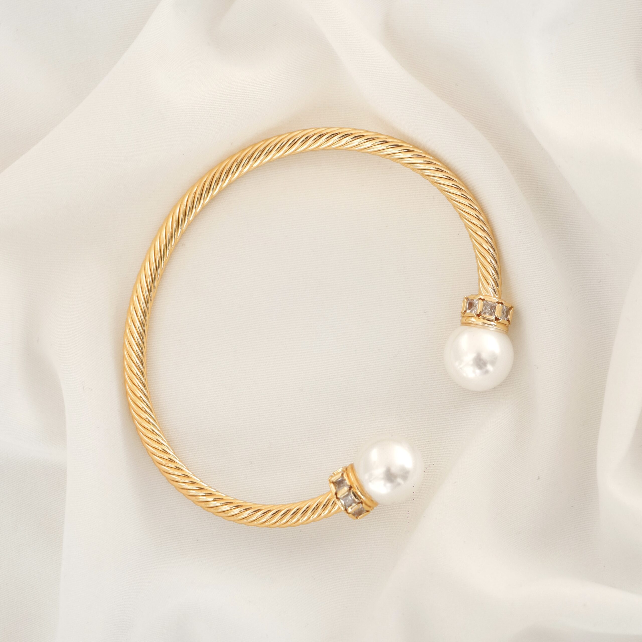 IMG_4685 دستبند گوی مرواریدی استیل - Image 1