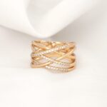 انگشتر پنج رج پیچیده