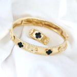 دستبند و انگشتر ونکلیف مشکی