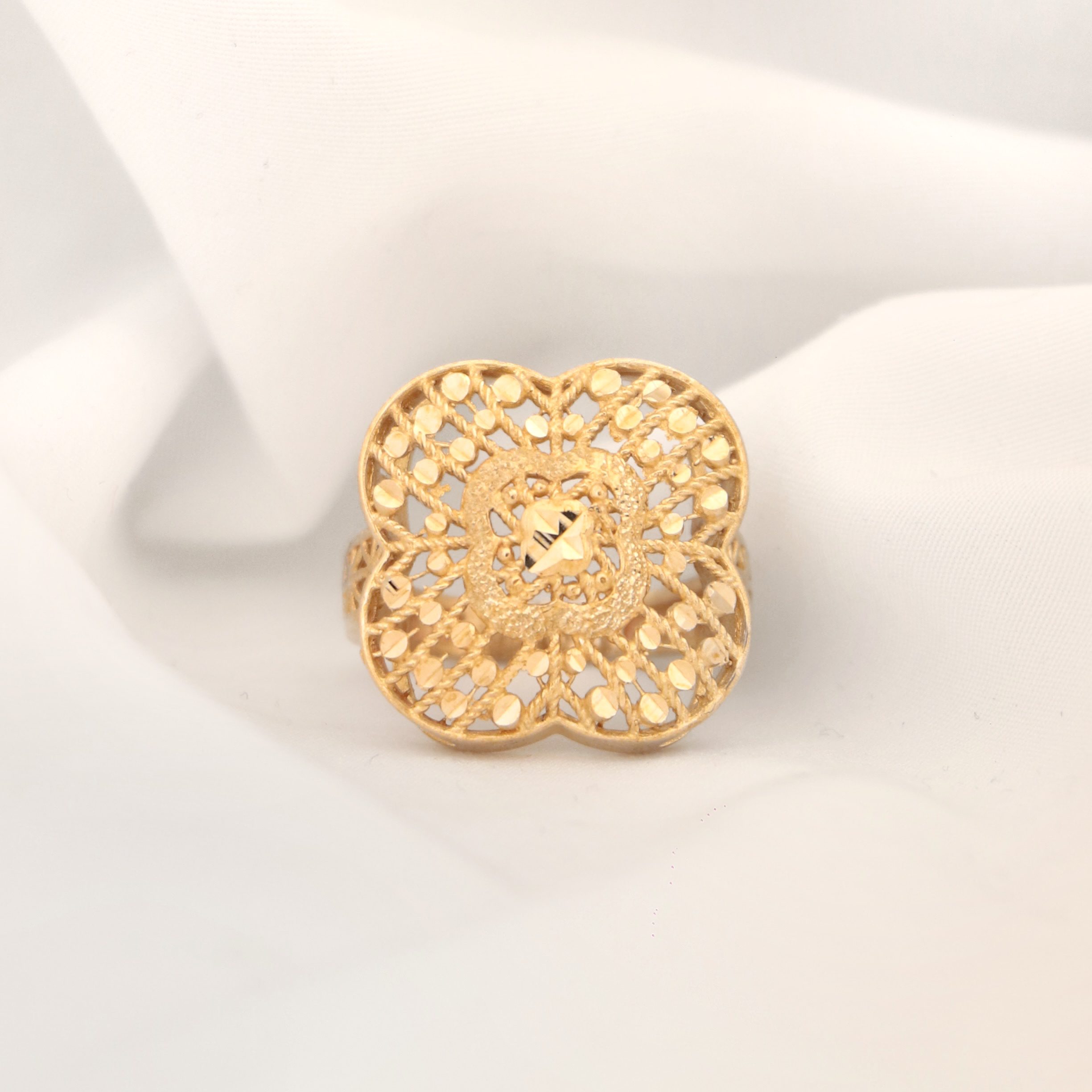 IMG_7528 انگشتر طلاروس 18 - Image 1